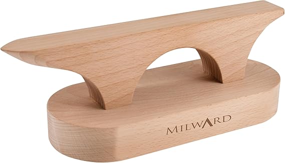 Milward Tailors Point Presser and Clapper, Seam Flattening, Steam Absorbing, for Sewing Quilting Dressmaking Embroidery, Beech