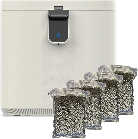 FoodCycler Eco 5 Food Waste Recycler with 4-Pack Carbon Filters Kitchen Countertop Composter Alternative with Odor Control Compact, Efficient, Easy to Maintain