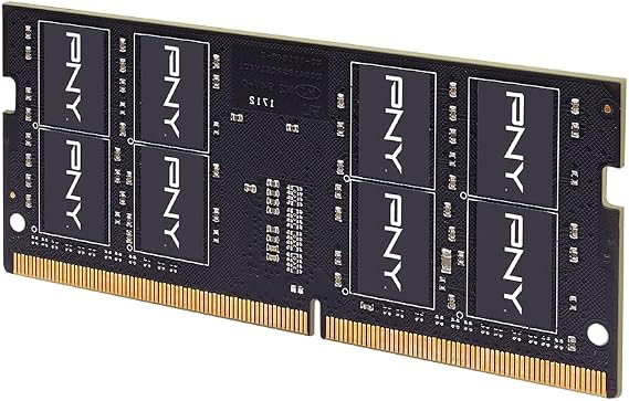 PNY DDR4 16GB (1x16GB) 3200MHz CL22 Performance Notebook Memory | PC4-25600, CL22, 1.2V, Notebook/Laptop RAM, Compatible: 2933/2666/2400/2133MHz - MN16GSD43200-TB