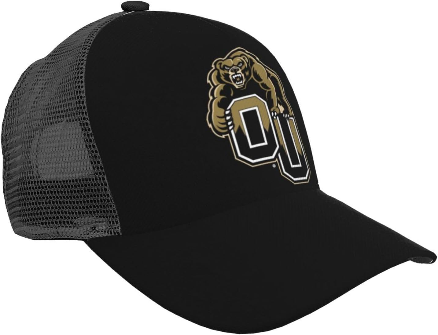 Oakland University-Logo Mesh Baseball Hat Golf Sun Capsfishing Dad Hats Adjustable for Men Women