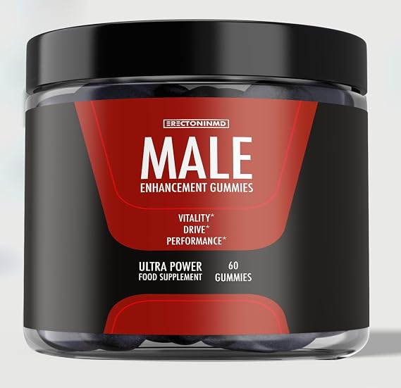 ErectoninMD Male Performance Gummies, 60 Count, Food Supplement optimised for Men