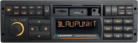Blaupunkt Frankfurt RCM 82 DAB Legacy Car Stereo with Bluetooth - Retro Design with Modern Technology