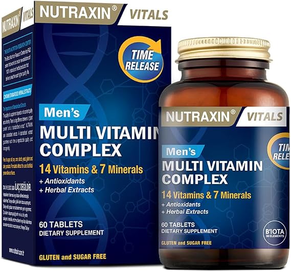 Nutraxin Men's Multi Vitamin Complex 60 Tablet Takviye Edici Gıda
