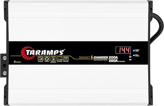 Taramps Smart Charger 200/280A Battery Charger 280A Dynamic Mode Car Audio System Power Supply 4000 Watts Max Output Power Bivolt Automatic 127/220VAC