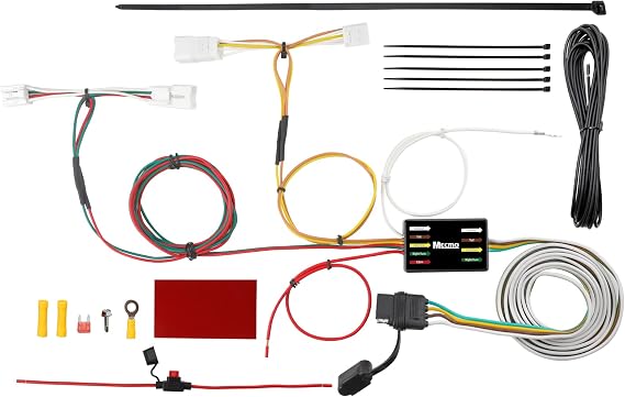 MECMO 4 Pin Trailer Wiring Harness for 2006-2012 Toyota RAV4, 56165 T-Connector Hitch Wiring for Trailer Light Connect