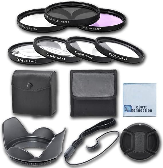 67mm High resolution Pro series Multi Coated HD 3 Pc. Digital Filter Set + 67mm Pro Series High Quality 4pc HD Macro Close Up Filter Set +1 +2 +4 +10 + Hard Tulip Lens Hood + Universal Lens Cap Keeper + Snap On Lens Cap For Tamron Zoom Wide Angle-Telephoto AF 28-75mm f/2.8 XR Di LD Aspherical (IF) Autofocus Lens, Zoom Super Wide Angle SP AF 17-50mm f/2.8 XR Di II LD Aspherical [IF] Autofocus Lens, 28-300mm f/3.5-6.3 XR Di VC LD Aspherical IF Macro Lens and More Models + eCost Microfiber Cleaning Cloth