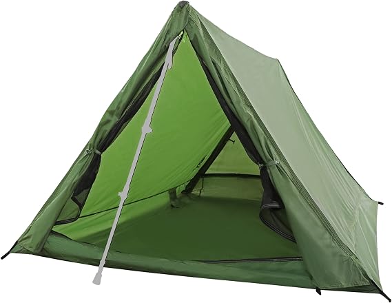 2 Person Trekking Pole Tent, Ultralight Camping Backpacking Tent (NO Poles) | A-Frame, Two Person Tent, Waterproof, Lightweight 3.2 lbs, 3-Season, Outdoor Hiking Tent for Scout, Poles NOT Included