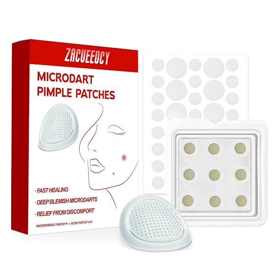 Pimple Patches for Face, 3 Size 153 Counts Acne Patches, Clear Cover for Facial Spots, Covering Zits, Blemishes & Breakouts for All Skin Types Spot Stickers