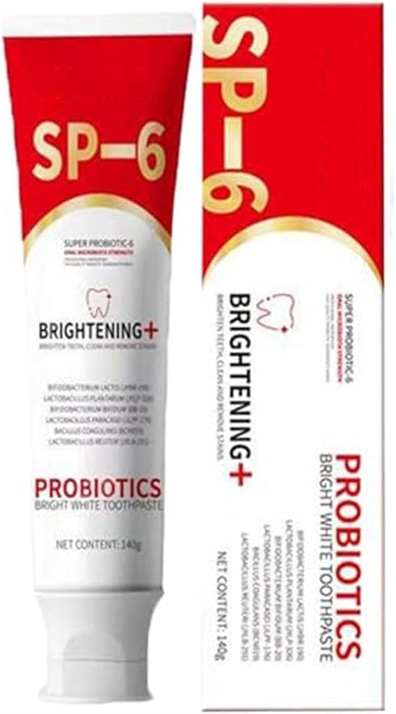 Sp 6 Probiotic Toothpaste Whitening, Sp-6 Ultra Whitening Toothpaste, Fresh Breath Deep Cleaning