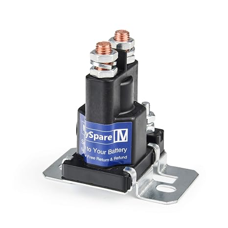 80-Amp Relay 12V Continuous Duty Solenoid Relay Battery Isolator and Relay | High Current Starter Relay Sliver Pins,Protect Starting Charge While Running Car Audio, Automatic Switching For Truck,Boat,Rv