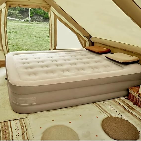 EFSANE KAMP - Double Yüksek Otomatik Şişen Dahili Pompalı Çift Kişilik Yatak - 203 * 152 * 40cm