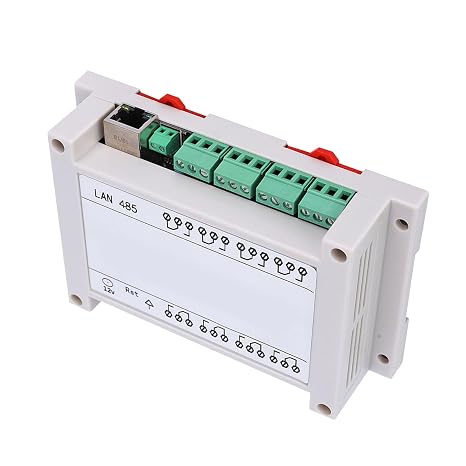 Ethernet IP Remote Controller Module 8-Channel Relay Switch 250VAC 10A with Web Server Access for Smart Home Automation White
