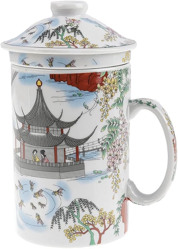 Tea Infuser Mug - Chinese Legends Motif