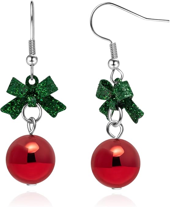 Artlunar Christmas Earrings Xmas Drop Dangle Earrings for Womenf