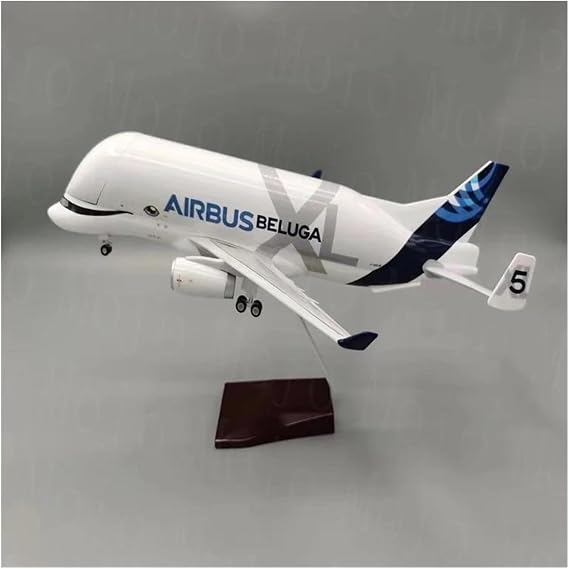 Scale Aircraft 42cm 1:150 for Airbus Beluga A300-600st Model Aircraft Aircraft Resin Model Passenger Aircraft Model Suitable for Display