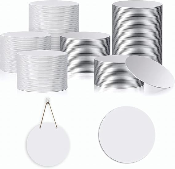 Muka Sublimation Blank Round Aluminum Sheets,Heat Transfer for Frame,Sign