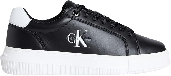 Calvin Klein Women’s Chunky Mono Leather Cupsole Trainers
