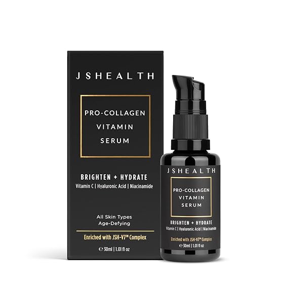 JSHealth Vitamin C Serum for Face - Brightening Hyaluronic Acid Serum