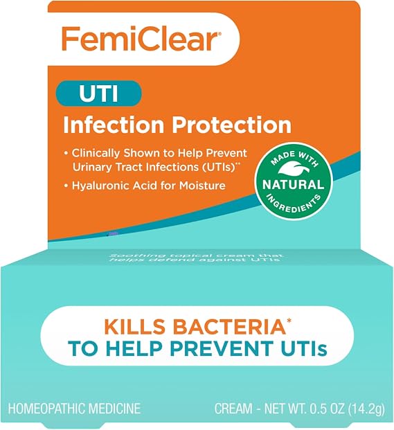 FemiClear UTI Infection Protection Vulva Cream, 0.5 Oz