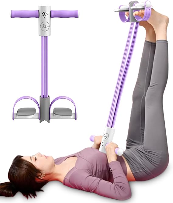 Resistance Bands with Handles (6-Tube Chest Expander) Exercise Bands for Home Workout & Physical Therapy, Smart Voice Prompt One Piece for Women & Men