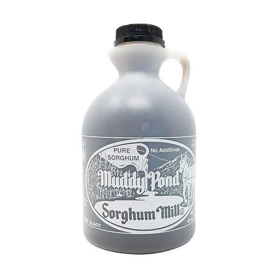 Muddy Pond Sorghum Mill - Pure Sorghum Syrup - No Additives, Non-GMO and Gluten Free 48oz