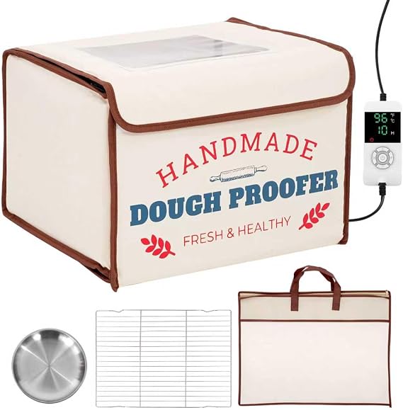 Bread Proofing Box with Heater 50-130F 3-Sided Heat 24H Timer