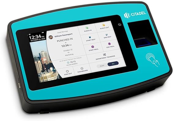 Citadel Tablet Time Clock with Fingerprint Sensor (GT2000)