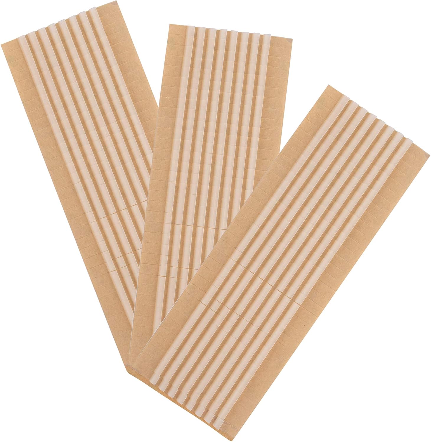 Azure Zone, 100 Pack Non-Slip Clear Rubber Hanger Grips Clothing Strips Adhesive Backing 2.76 x 0.24