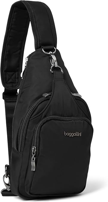 Baggallini Women's Central Park Sling 12"x7" Crossbody Bag W/Convertible Adjustable Shoulder Strap
