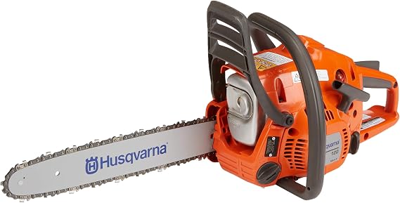 Husqvarna 120 Mark II 14 in. Gas Chainsaw, Orange/Gray