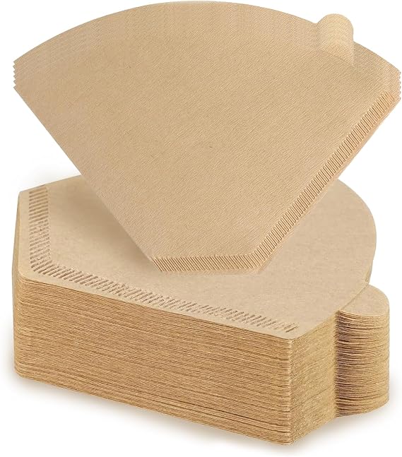 100 Pcs Size 4 Cone Coffee Filters Disposable Coffee Paper Filters Coffee Filters 8-12 Cup for Pour Over and Drip Coffee Maker
