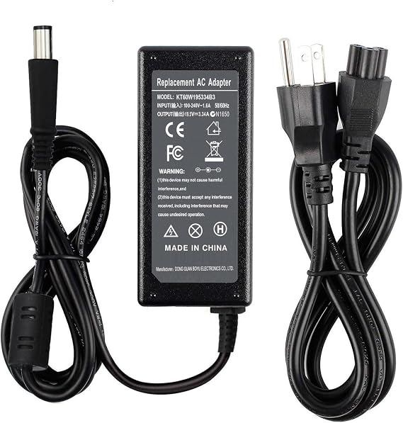 65W Charger Adapter for Dell Chromebook 11 3120 3180 3189 Latitude E7240 E7250 E7270 E7280 E7290 E7440 E7450 E7470 E7480 E7490 E5430 E5440 E5450 E5470 E5480 E5580 LA65NS2-01 Pa-12 Power Cord Back up.