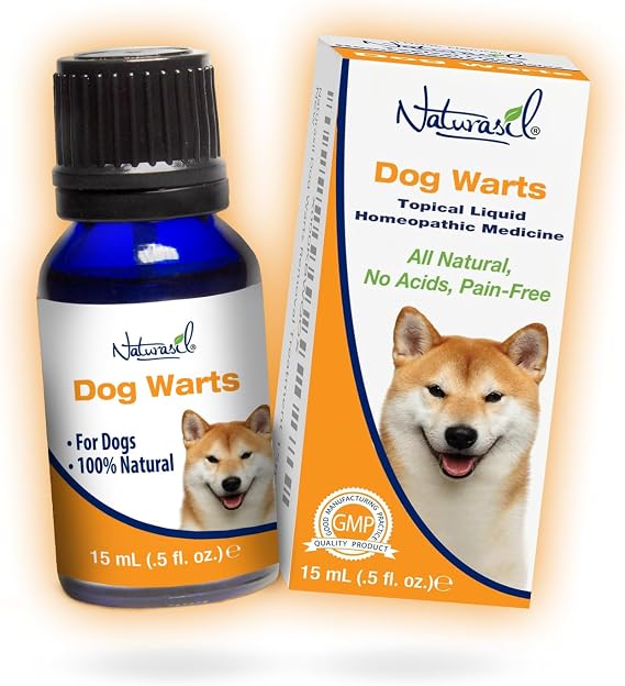Naturasil Natural Dog Wart Remover for Dogs with Thuja, Made in USA - 15 mL | Warts & Skin Bumps in Dogs 3+ Months | Plant-Based Topical Care w/ Thuja | Gentle Formula w/ No Harsh Chemicals or Acids
