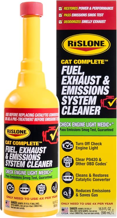Rislone 4720 Cat Complete Fuel, Exhaust, Emissions System Cleaner, 1-Pack
