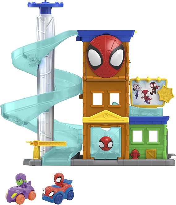 Marvel SuperRollers Web City Playset