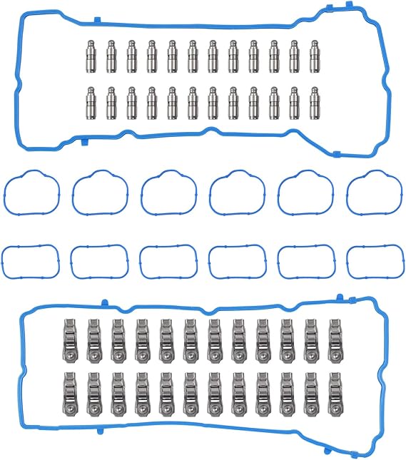 3.6 Pentastar Rocker Arm Lifters Kit 24Pcs for 2011-2021 Dodge Challenger Charger Journey Chrysler 300 Jeep Wrangler Ram 1500 3.6L 5184296AH 5184332AA