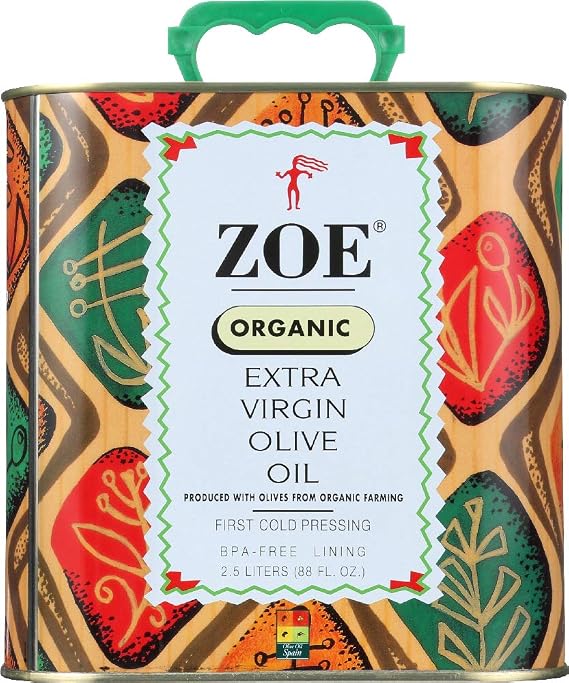 ZOE Zoe Olive Oil Organic Extra Virgin 88 FZ (Pack of 6)