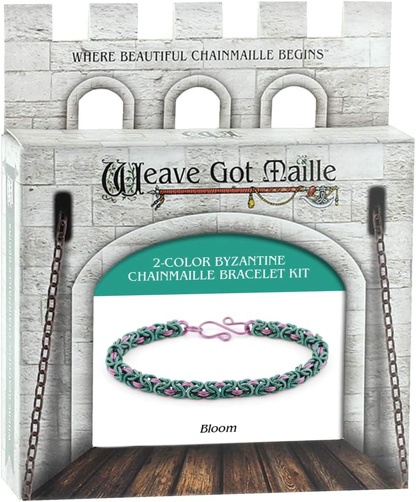 Bloom 2 Color byzantine Chain Maille Bracelet Kit
