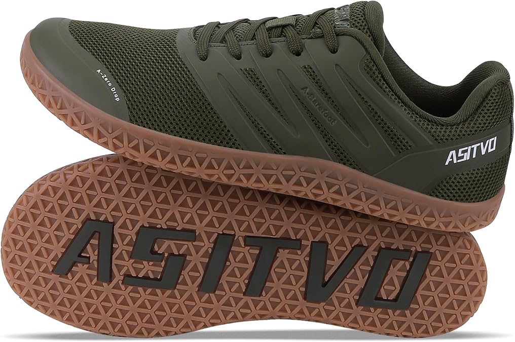 ASITVO Wide Men's Barefoot Zero Drop Sole Minimalist Sneakers Walking Shoes