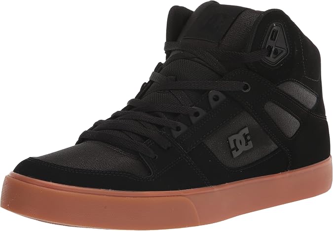DC Shoes Pure High-Top - Leather High-Top Shoes for Men - Leather High-Top Shoes - Men - Black