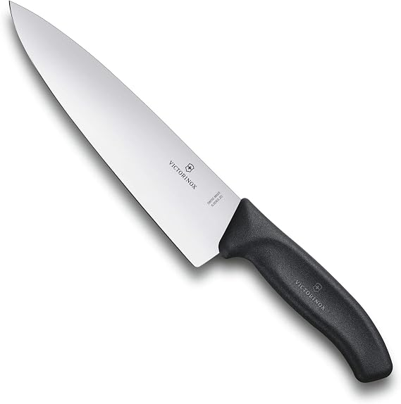 Victorinox Swiss Classic 8-Inch Chef's Knife with Straight-Edge Blade and Black Handle