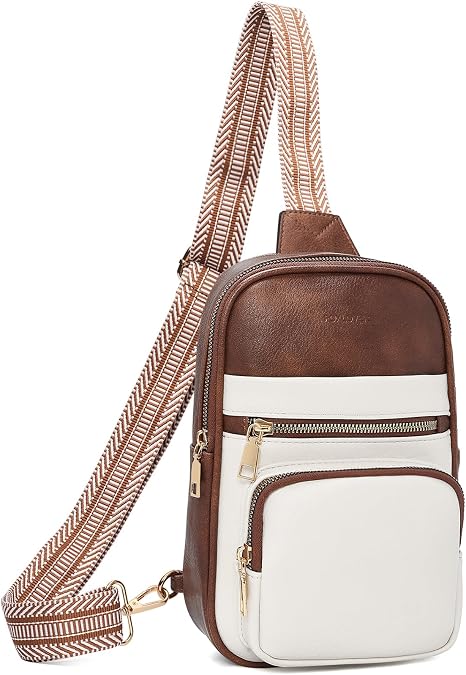 FOXLOVER Quilted Crossbody Bags for Women Vegan Leather Boho Purses Shoulder Handbags with Tassel