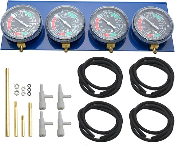 Vacuum Carburetor Synchronizer Kit 4 Gauge 2 3 4 Cylinder Motorcycle ATV