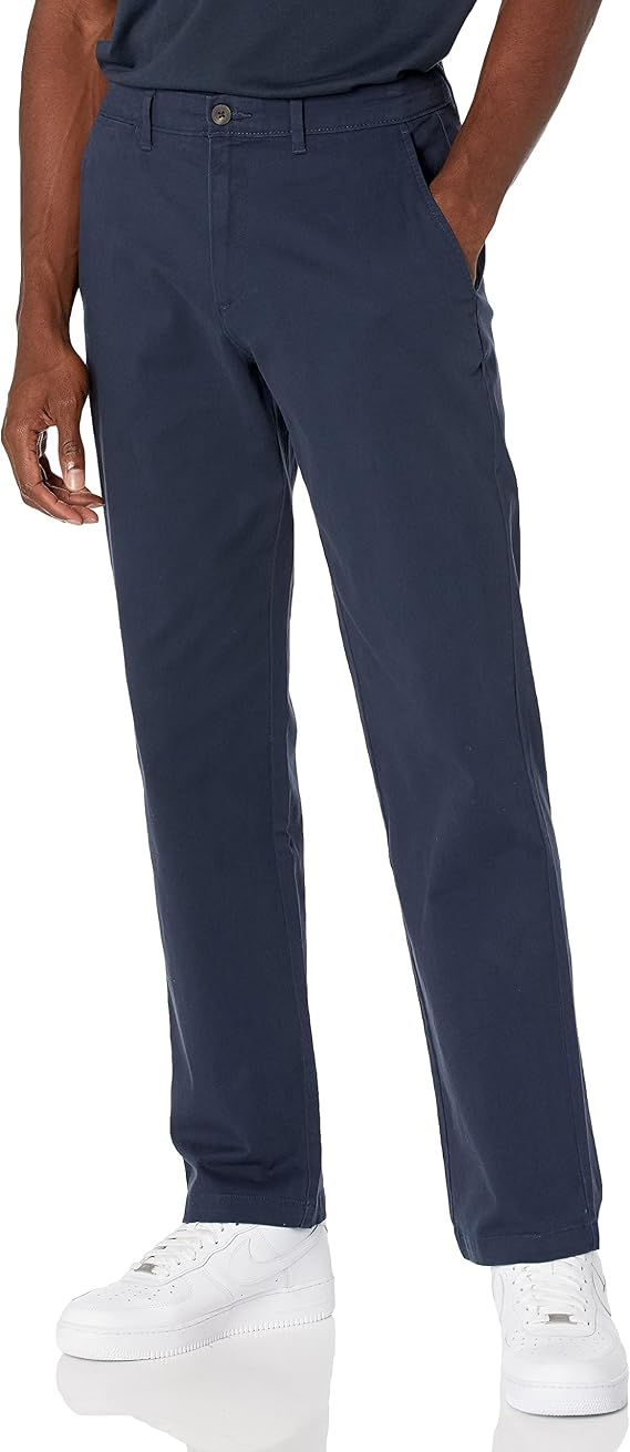 Amazon Essentials Men's Classic-Fit Casual Stretch Chino Casual Trousers