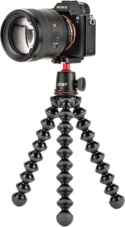 Joby GorillaPod 3K Flexible Mini-Tripod with Ball Head Kit for DSLR and Mirrorless Cameras