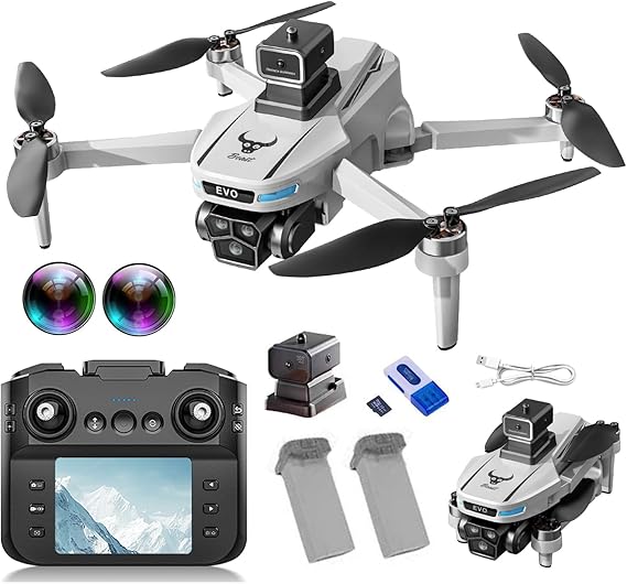 Foldable Drone 4K Dual Camera Brushless Quadcopter for Adults Beginners