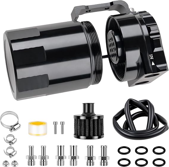 AJulyBee Oil Catch Can, 300ml Catch Can Kit, with Fuel Line Hose Kit