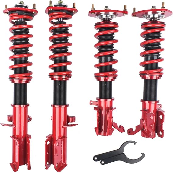 Suspension Strut 4* Coilover Spring & Shocks Front Rear For Toyota For Corolla AE92-AE111 Coilovers Shock Springs