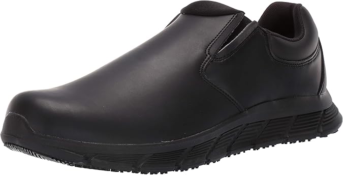 Shoes For Crews Cater II Men's Slip-On Work Shoe, Non-Slip, Comfortable | Water-resistant & easy to clean with removable insole & ASTM certification, slip-resistant for nurses, kitchen & restaurant
