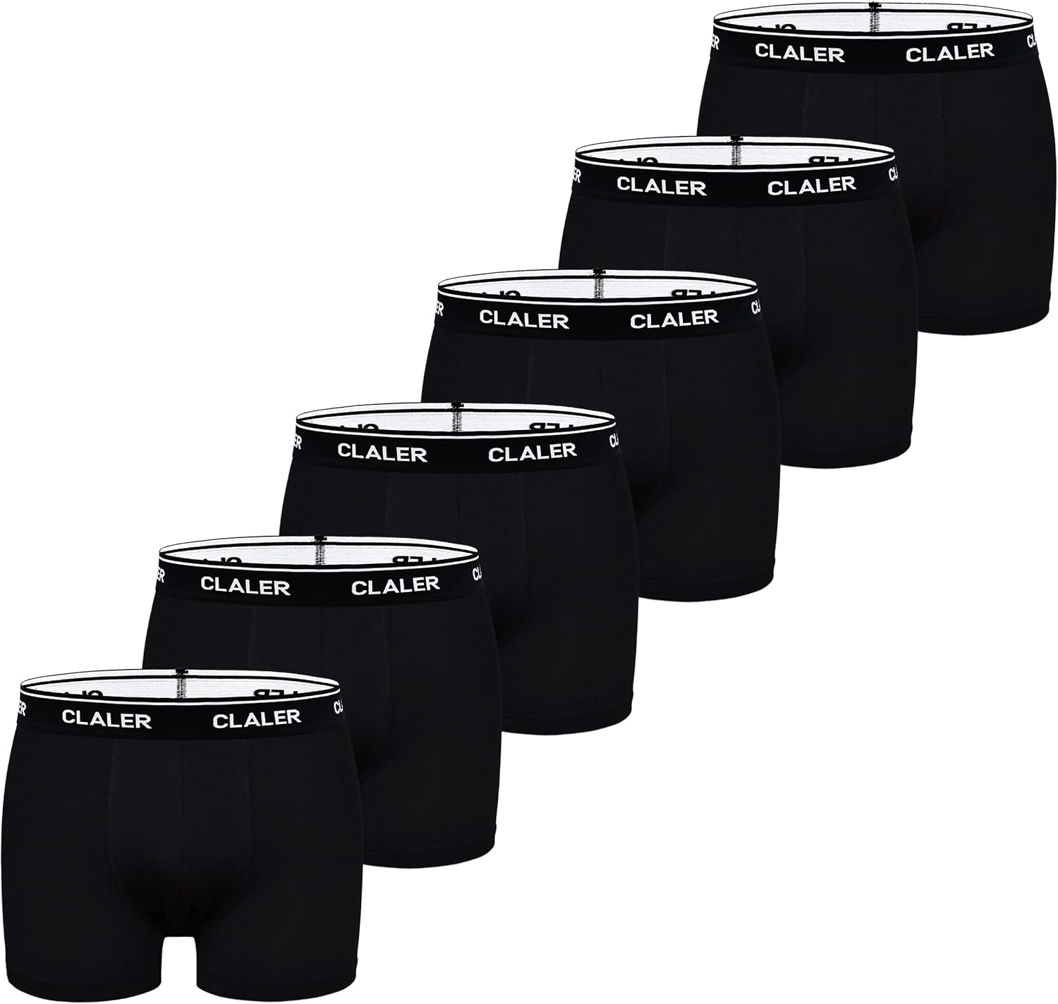 Boxer Shorts Mens 6 Pack Cotton Trunks Stretchy Soft Fitted Boxer Briefs Comfortable and Breathable Men's Underwear Suitable for Daily Sports Outdoor